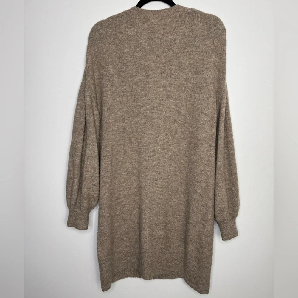 Simons tan wool mohair knit sweater dress - Picture 8 of 8